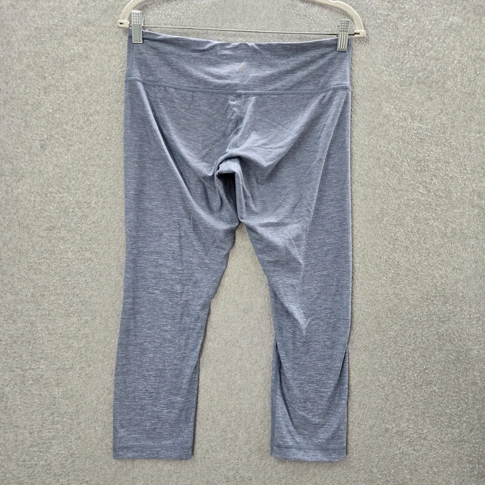 Lululemon Women Activewear Pants 10 Blue Legging Cropped‎ Low Rise 22 in Inseam